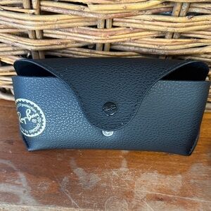 Ray-Ban Black Leather Sunglasses Case